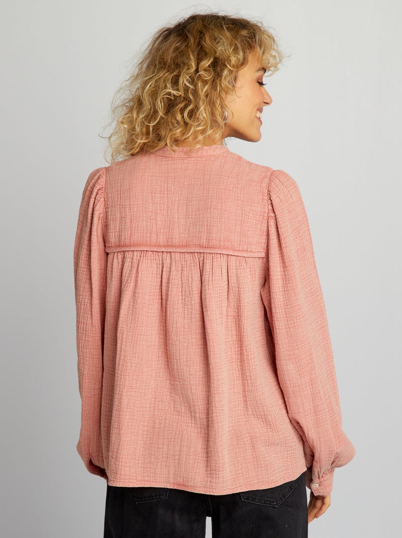Chemise bohème Rose - Kiabi