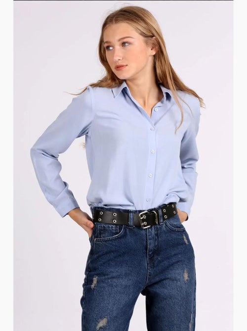 Chemise boutonnée à col de chemise bdart - Kiabi Chemise boutonnée à col de chemise bdart - Kiabi