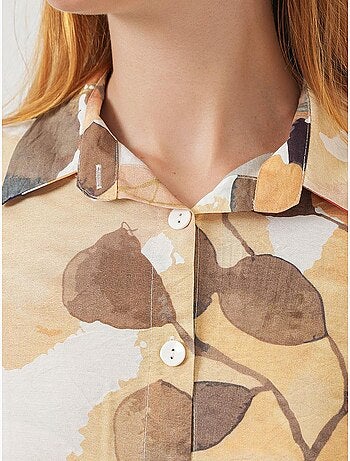 Chemise boutonnée à fleurs oversize bdart