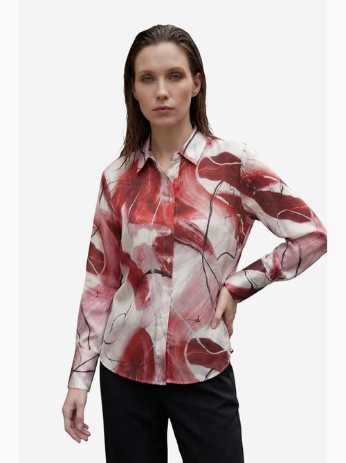 Chemise boutonnée à imprimé abstrait ma mode my fashion - Kiabi Chemise boutonnée à imprimé abstrait ma mode my fashion - Kiabi