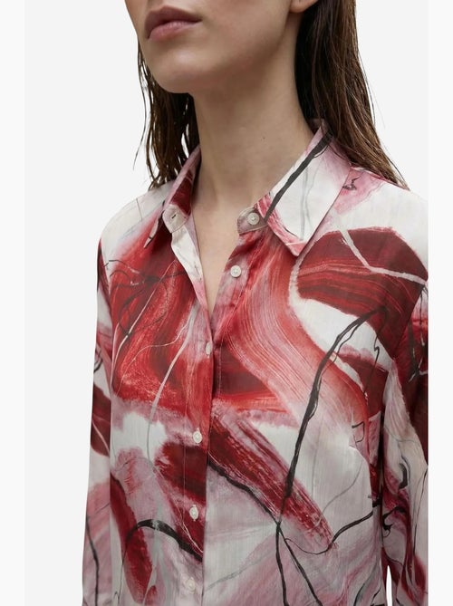 Chemise boutonnée à imprimé abstrait ma mode my fashion - Kiabi Chemise boutonnée à imprimé abstrait ma mode my fashion - Kiabi