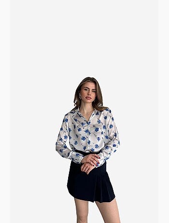 Chemise boutonnée à imprimé floral ma mode my fashion