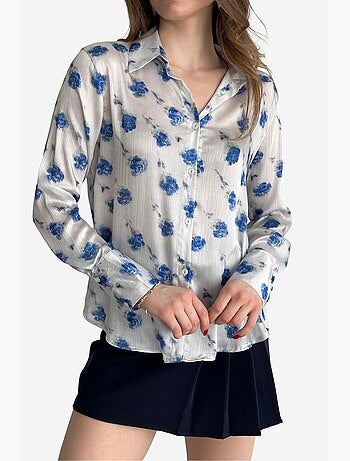 Chemise boutonnée à imprimé floral ma mode my fashion