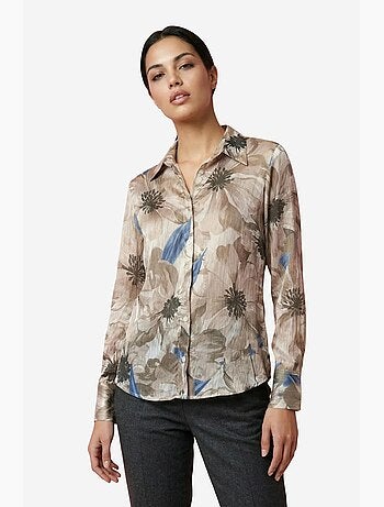 Chemise boutonnée à imprimé floral ma mode my fashion