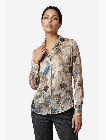 Chemise boutonnée à imprimé floral ma mode my fashion
