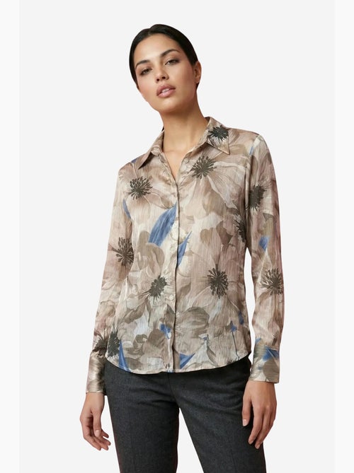 Chemise boutonnée à imprimé floral ma mode my fashion - Kiabi Chemise boutonnée à imprimé floral ma mode my fashion - Kiabi