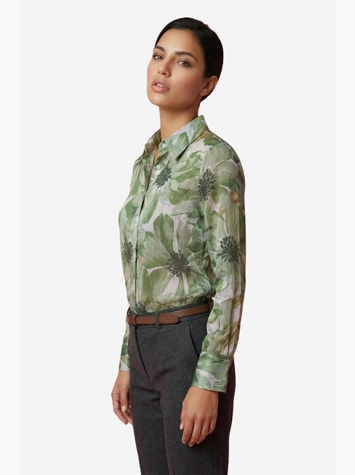 Chemise boutonnée à imprimé floral ma mode my fashion - Kiabi Chemise boutonnée à imprimé floral ma mode my fashion - Kiabi