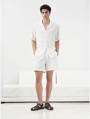 Chemise boutonnée à manches courtes giesto
