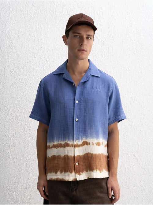 Chemise boutonnée à manches courtes ombre giesto - Kiabi Chemise boutonnée à manches courtes ombre giesto - Kiabi
