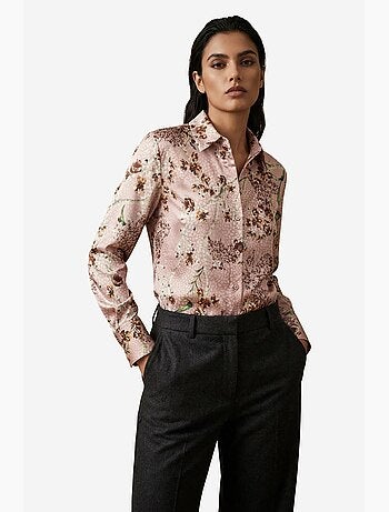 Chemise boutonnée à manches longues à imprimé floral my fashion