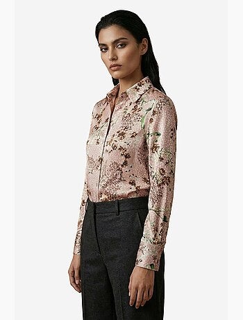 Chemise boutonnée à manches longues à imprimé floral my fashion