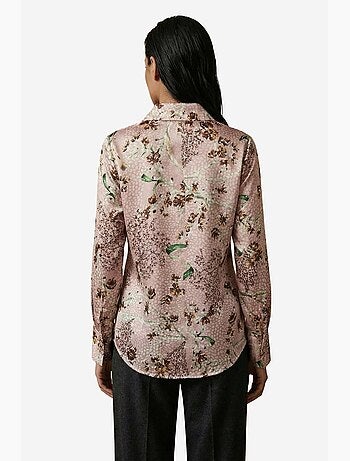 Chemise boutonnée à manches longues à imprimé floral my fashion