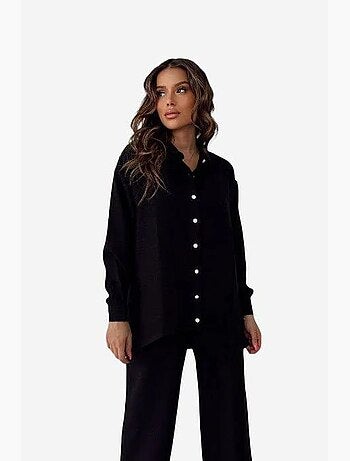 Chemise boutonnée à manches longues avec col chemise my fashion