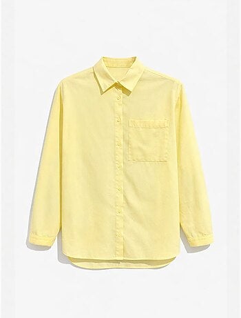 Chemise boutonnée à manches longues avec poche mixray