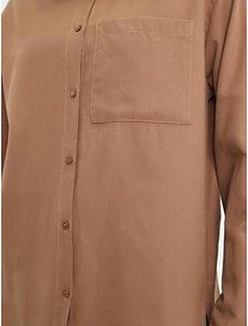 Chemise boutonnée à manches longues avec poche mixray