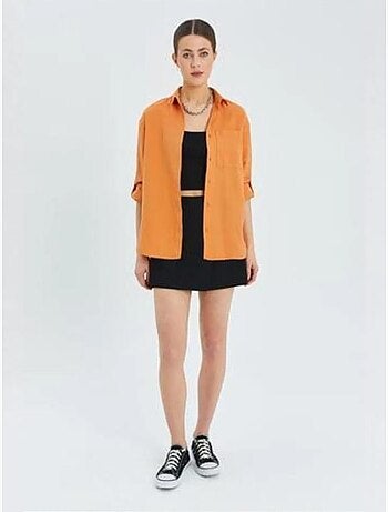 Chemise boutonnée à manches longues avec poche mixray