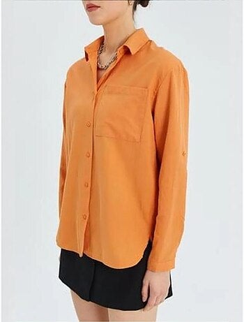 Chemise boutonnée à manches longues avec poche mixray