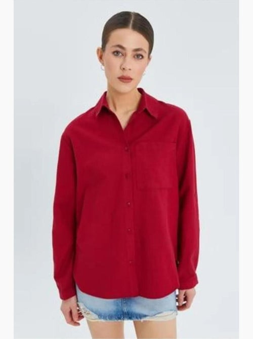 Chemise boutonnée à manches longues avec poche mixray - Kiabi Chemise boutonnée à manches longues avec poche mixray - Kiabi