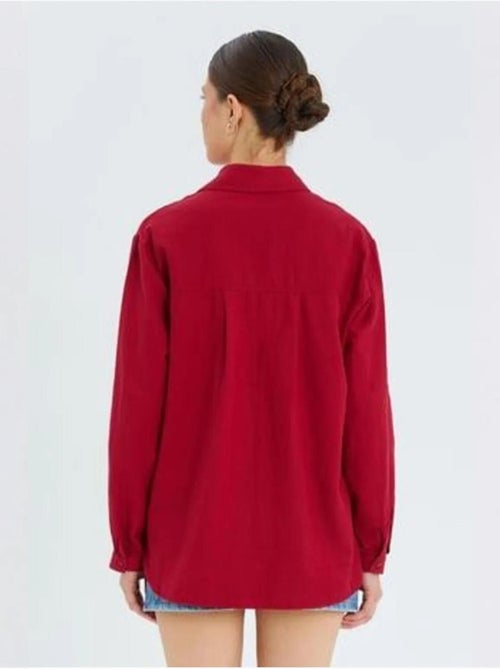Chemise boutonnée à manches longues avec poche mixray - Kiabi Chemise boutonnée à manches longues avec poche mixray - Kiabi