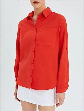 Chemise boutonnée à manches longues avec poche mixray