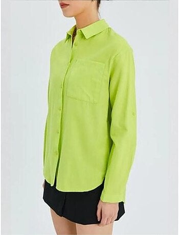 Chemise boutonnée à manches longues avec poche mixray