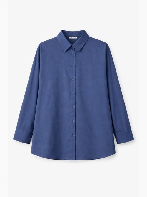 Chemise boutonnée à manches longues en coton mixray - Kiabi Chemise boutonnée à manches longues en coton mixray - Kiabi