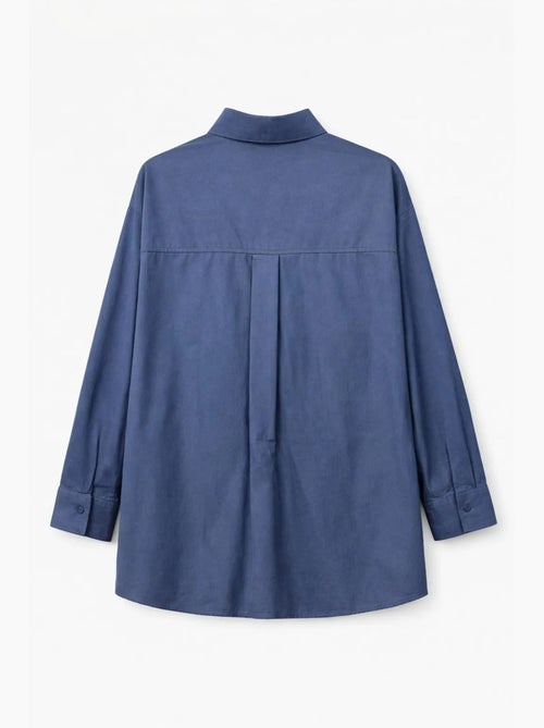 Chemise boutonnée à manches longues en coton mixray - Kiabi Chemise boutonnée à manches longues en coton mixray - Kiabi