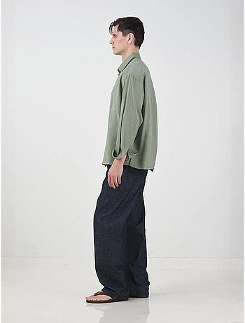 Chemise boutonnée à manches longues oversize giesto