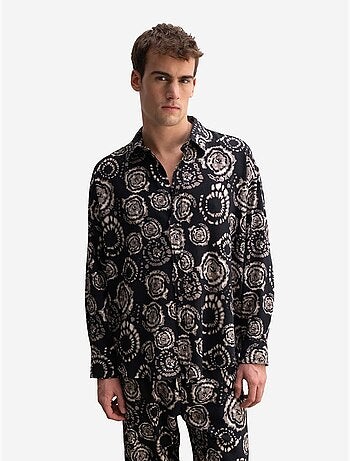 Chemise boutonnée à motif abstrait giesto