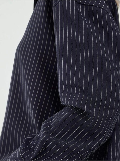 Chemise boutonnée à rayures avec col chemise - Kiabi