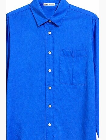 Chemise boutonnée coupe décontractée avec poche mixray