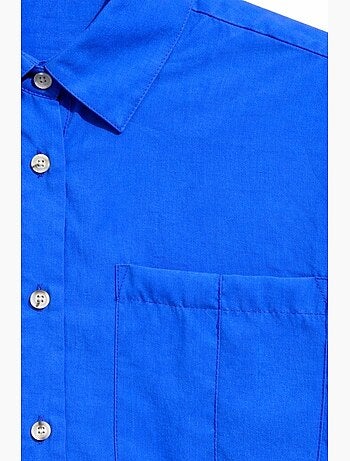 Chemise boutonnée coupe décontractée avec poche mixray