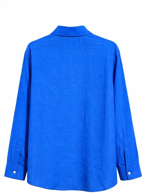 Chemise boutonnée coupe décontractée avec poche mixray - Kiabi Chemise boutonnée coupe décontractée avec poche mixray - Kiabi