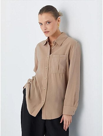 Chemise boutonnée coupe décontractée avec poche mixray