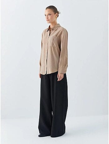 Chemise boutonnée coupe décontractée avec poche mixray
