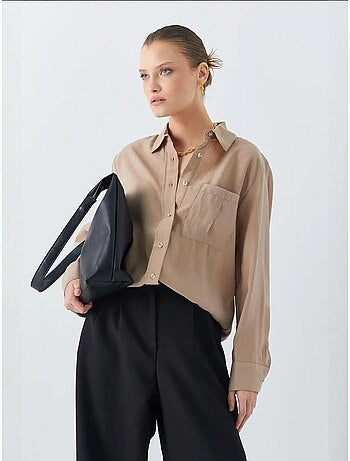 Chemise boutonnée coupe décontractée avec poche mixray