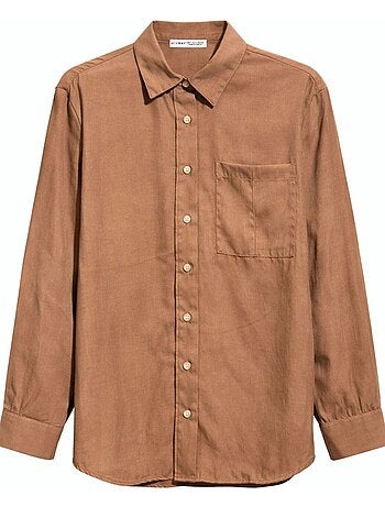 Chemise boutonnée coupe décontractée avec poche mixray