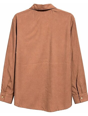 Chemise boutonnée coupe décontractée avec poche mixray