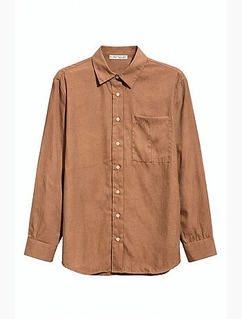 Chemise boutonnée coupe décontractée avec poche mixray