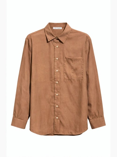 Chemise boutonnée coupe décontractée avec poche mixray - Kiabi