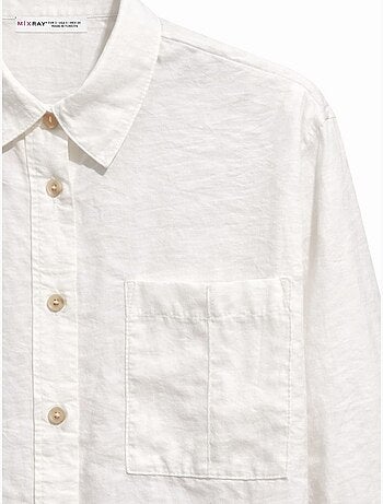 Chemise boutonnée coupe décontractée avec poche mixray