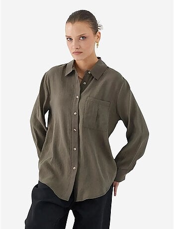 Chemise boutonnée coupe décontractée avec poche mixray