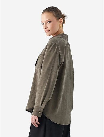 Chemise boutonnée coupe décontractée avec poche mixray