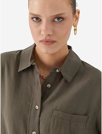 Chemise boutonnée coupe décontractée avec poche mixray
