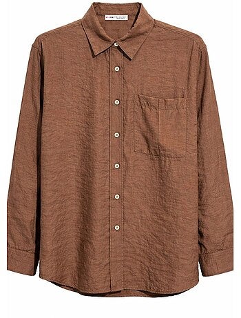 Chemise boutonnée coupe décontractée avec poche mixray