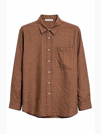 Chemise boutonnée coupe décontractée avec poche mixray