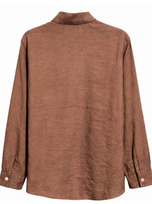 Chemise boutonnée coupe décontractée avec poche mixray - Kiabi Chemise boutonnée coupe décontractée avec poche mixray - Kiabi