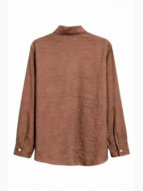Chemise boutonnée coupe décontractée avec poche mixray - Kiabi Chemise boutonnée coupe décontractée avec poche mixray - Kiabi