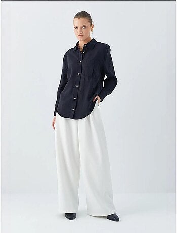 Chemise boutonnée coupe décontractée avec poche mixray
