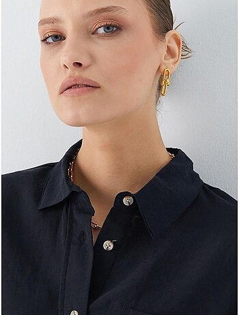 Chemise boutonnée coupe décontractée avec poche mixray